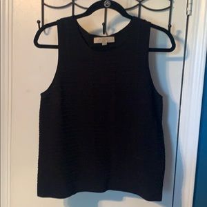 LOFT textured knit shell